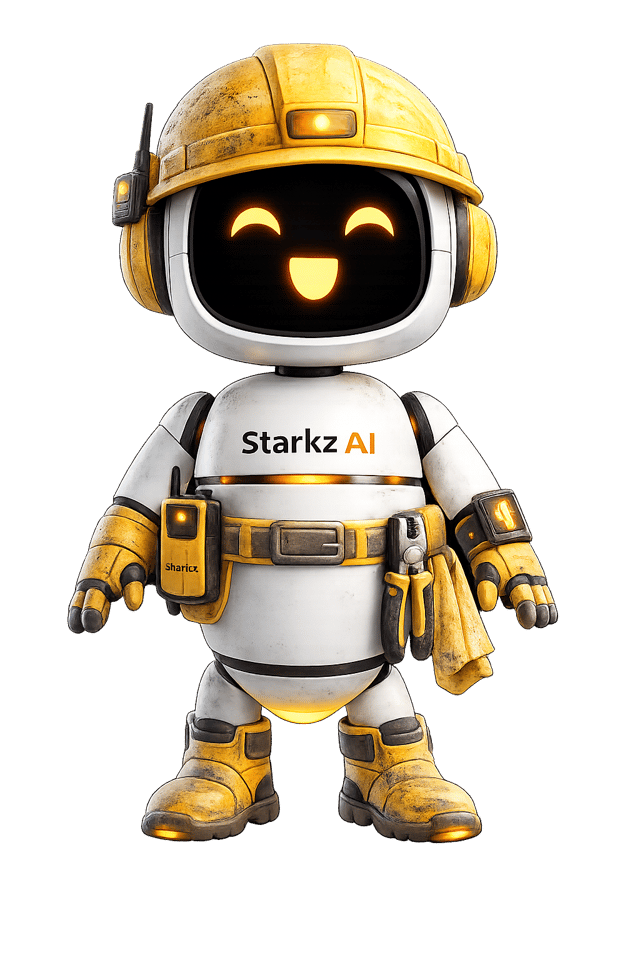 Starkz AI safety robot mascot